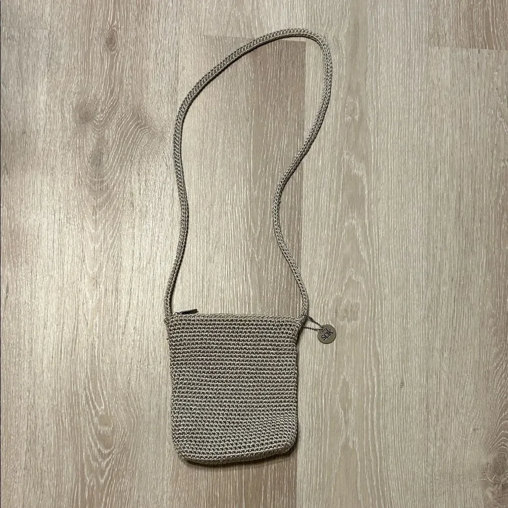 The Sak Knit Mini Crossbody Boho Tan